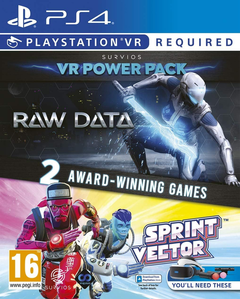 Игра Survios VR Power Pack: Raw Data Sprint Vector для (PlayStation 4, PlayStation 4 VR, Английская версия) #1