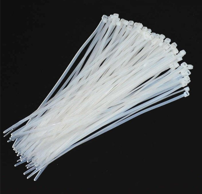 Хомуты ленточные (стяжка) 200х4 белый (пачка) 100шт - купить по ...