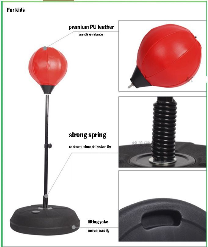 Груша напольная боксерская с перчатками и насосом размером 146см ...