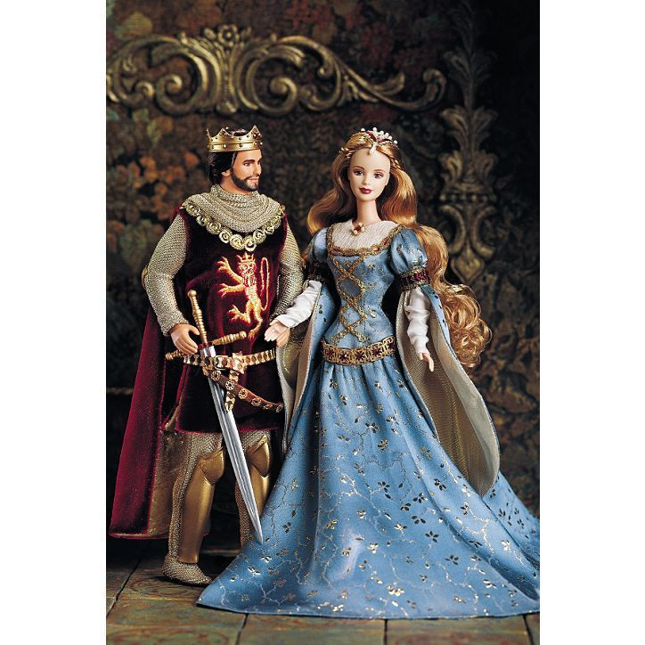 Barbie and Ken as Camelots King and Queen Arthur and Guinevere