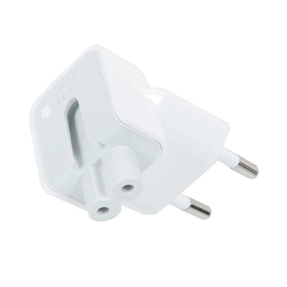 Адаптер-переходник Europlug (Евровилка) для блоков питания  MacBook/iPad/iPhone, белый - купить с доставкой по выгодным ценам в  интернет-магазине OZON (776473721)