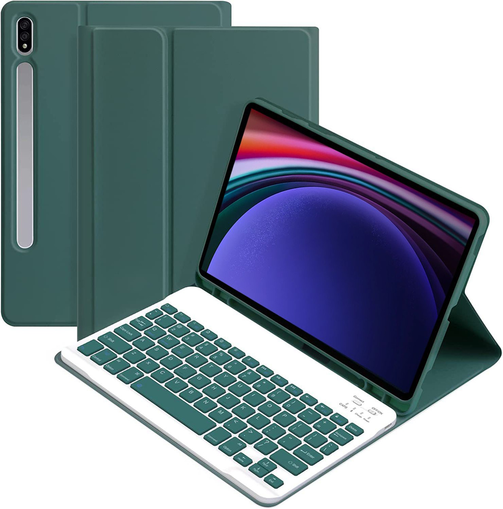 Чехол для планшета Samsung Galaxy Tab S9 Plus 12,4 дюйма + русская ...