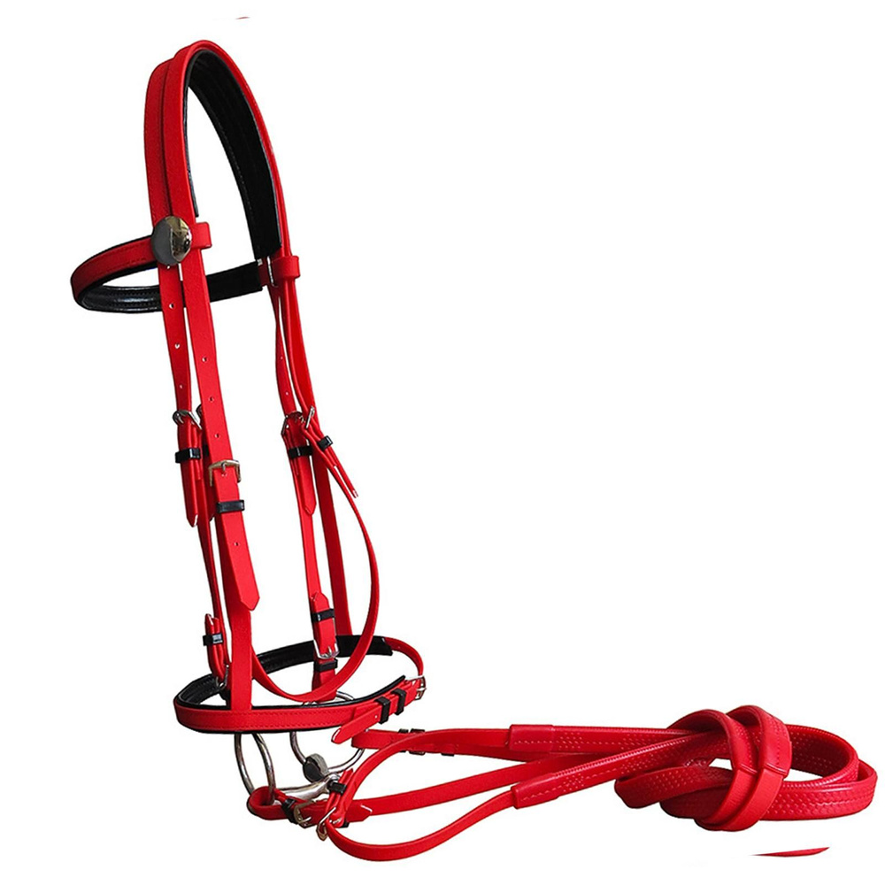 Синтетическая английская уздечка для лошадей в стиле вестерн с ...