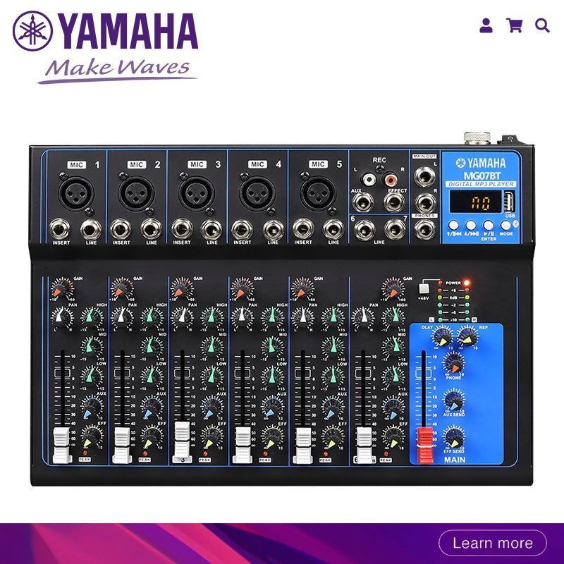 YAMAHA AUDIO MIXER MG07BT 7-полосный микшер USB-усилители KTV ...
