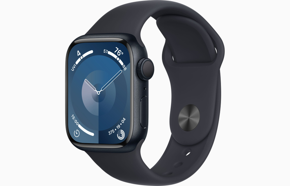 Apple Умные часы Watch Series 9 с ремнем M/L, 41mm, Midnight #1