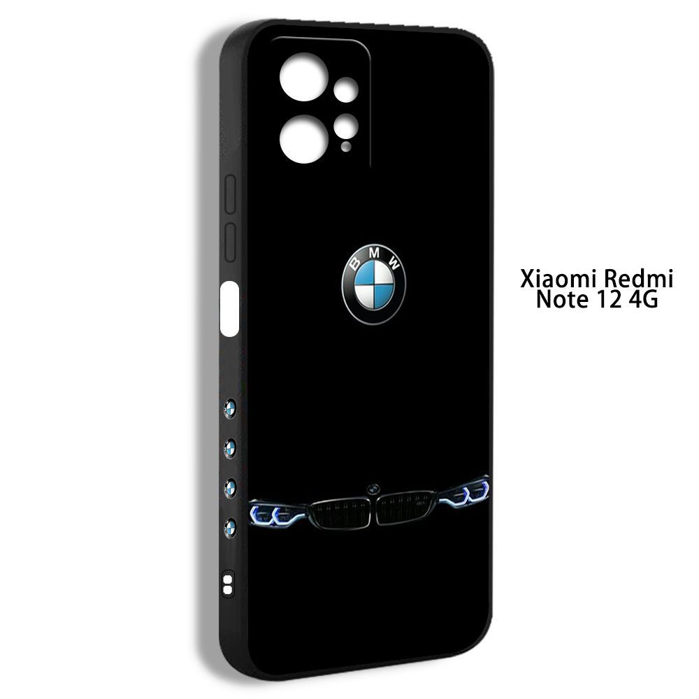 чехол для смартфона Подходит для Xiaomi Redmi Note 12 4G BMW автомобиль  роскошь мода темно черный рисунок MAC28 - купить с доставкой по выгодным  ценам в интернет-магазине OZON (1192527638)