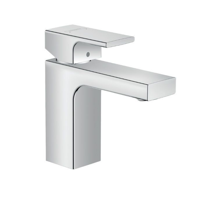 Смеситель для раковины Hansgrohe Vernis Shape, однорычажный, 100, арт. 71561000, хром, с донным клапаном #1