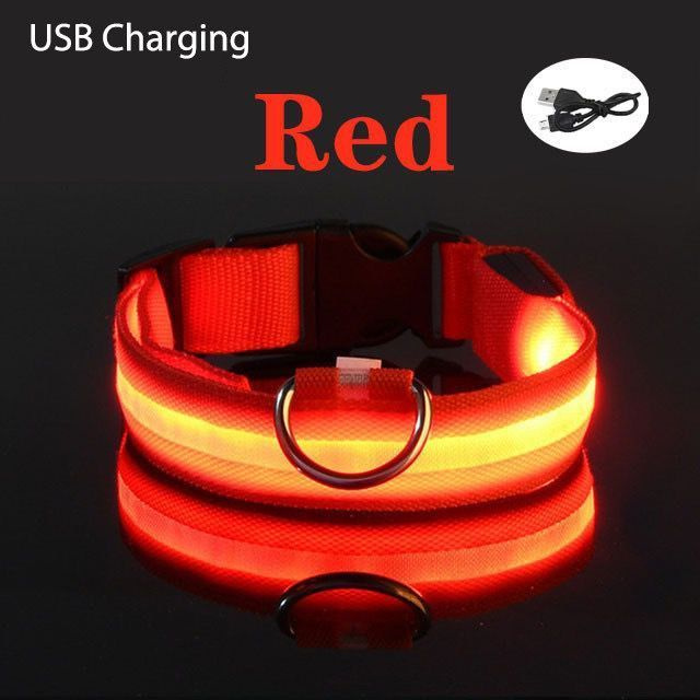 Светящийся ошейник для собак Озон