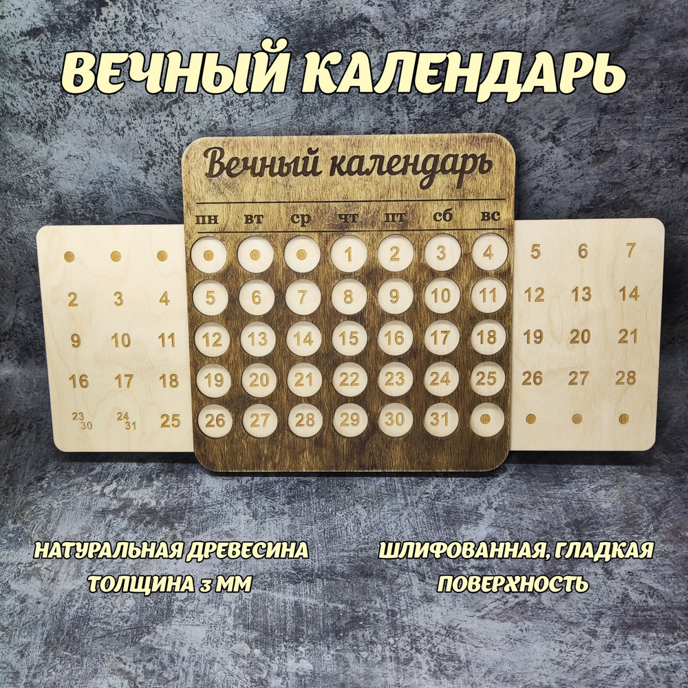 Вечный календарь: как сделать бесконечный календарь своими руками?