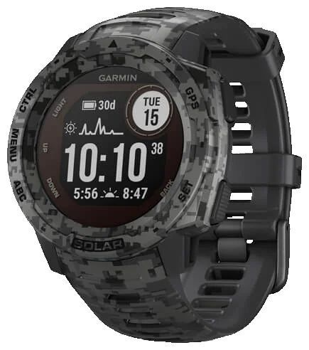 Garmin Умные часы Instinct Solar Camo GPS, 45mm, graphite #1