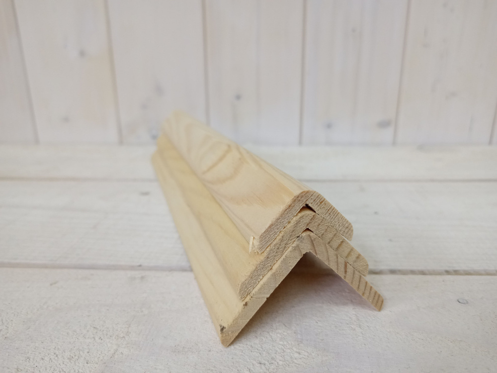 Уголок наружный сосна 50*50*1500, уголок деревянный - купить с ...