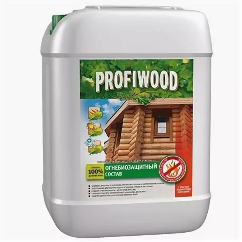 Состав огнезащитный для древесины антисептический Profiwood ББ-11 2 группа 10 л.  #1