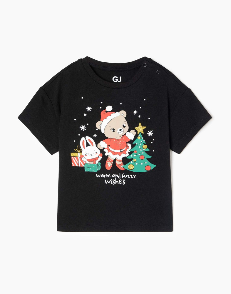 Футболка Gloria Jeans, размер 104, цвет черный, 100% хлопок - купить по ...