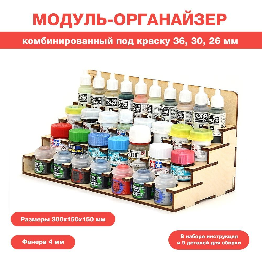 Модуль-органайзер комбинированный под краску 36; 30; 26 мм #1