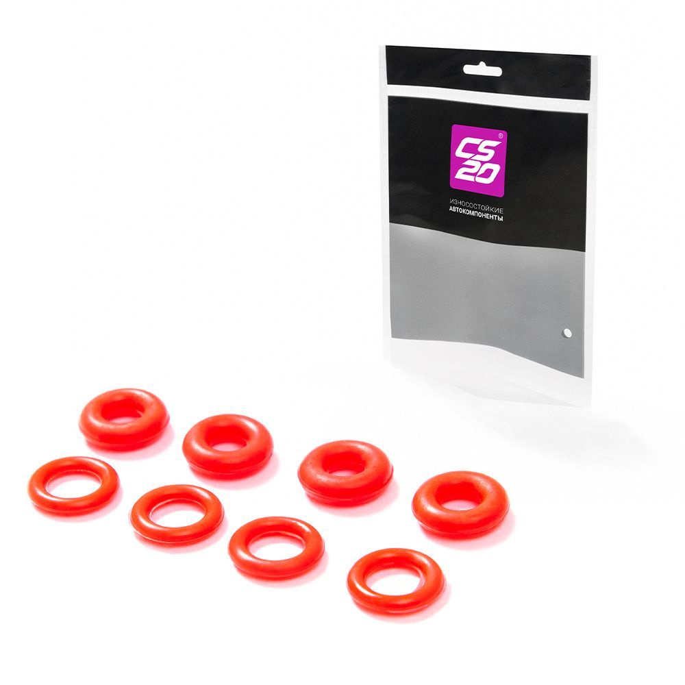 Комплект колец для УМЗ-4216 Е4 форсунки 8шт., силикон - CS20 арт. 42164 ...