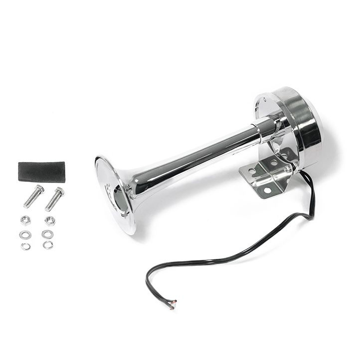 Горн электрический однотональный SUNFINE 210 мм, пластик-нержавеющая сталь #1