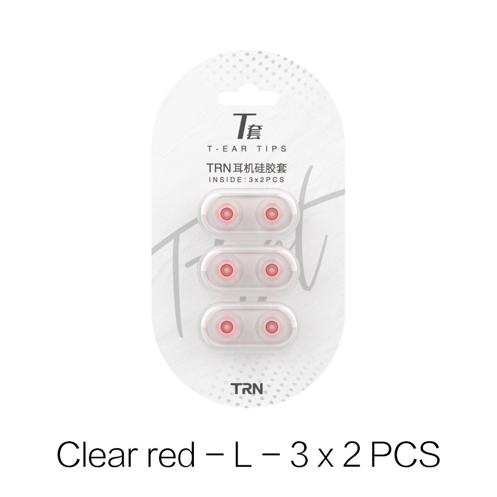 Силиконовые вкладыши TRN Type-T,3 пары (6 шт.) Размер L M S,Двойная опорная конструкция,Чехол для наушников,Шумоизоляционные #1