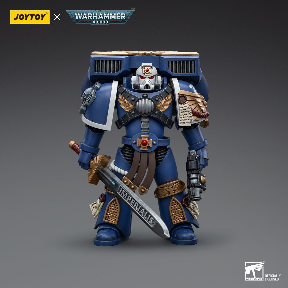 JOYTOY Боевой молот 40k 1: 18 Ветеран Авангарда Ультрамаринов - купить с  доставкой по выгодным ценам в интернет-магазине OZON (1257261078)