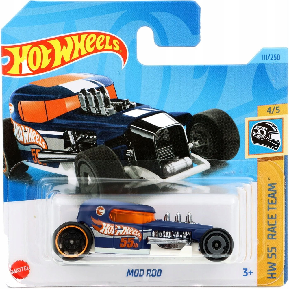 Игрушечная машинка Hot Wheels Mod Rod Matte race team blue (базовая  коллекция 2023 г, 111/250) - купить с доставкой по выгодным ценам в  интернет-магазине OZON (1264342508)