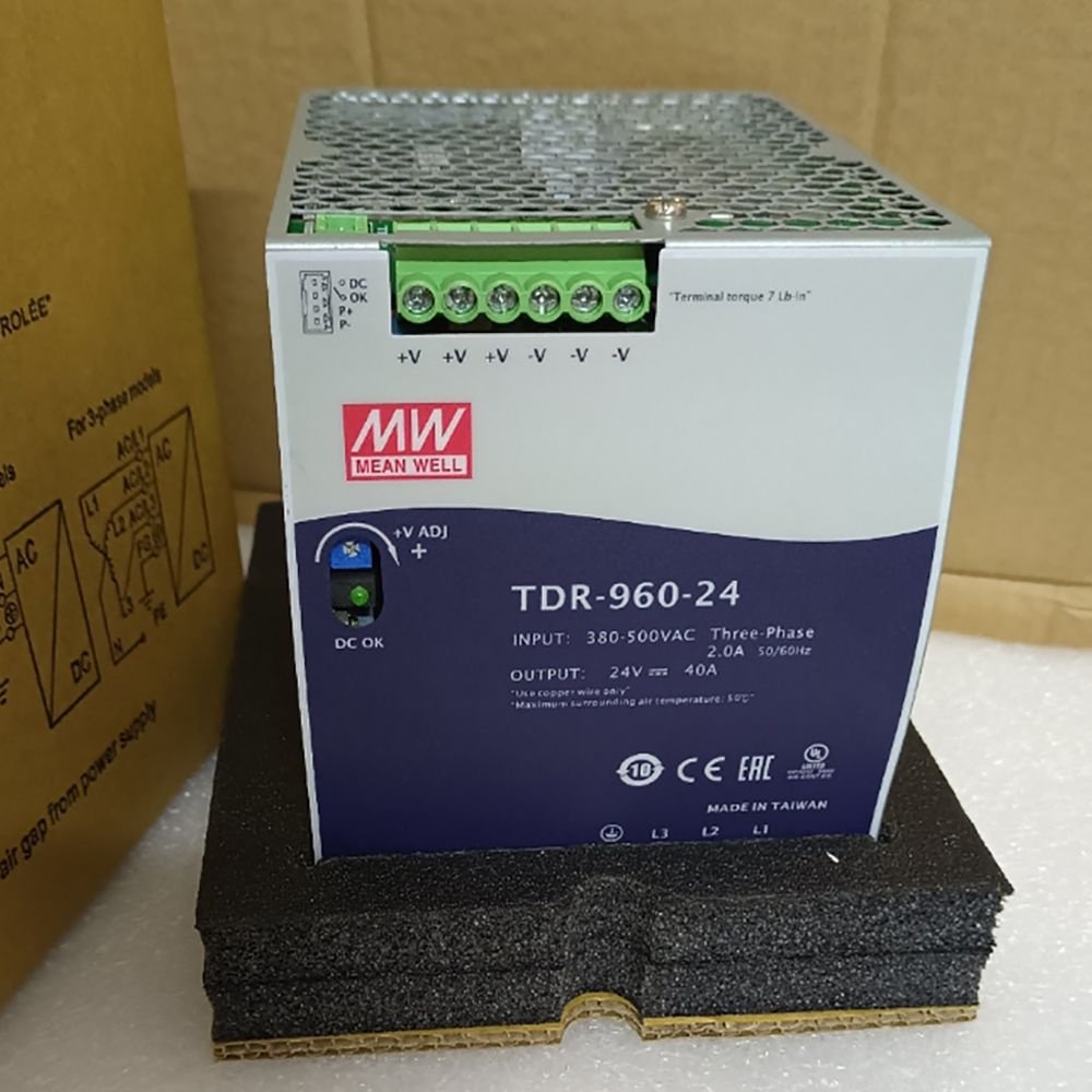 TDR - 960 - 24 Переключатель питания 24v40A направляющая 380 Входная ...