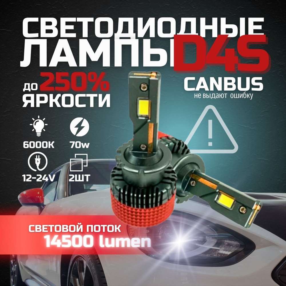 Автомобильные светодиодные лампы Aozoom D4S/D4R LED, D-Series, комплект 2  шт. Toyota/Lexus/Nissan