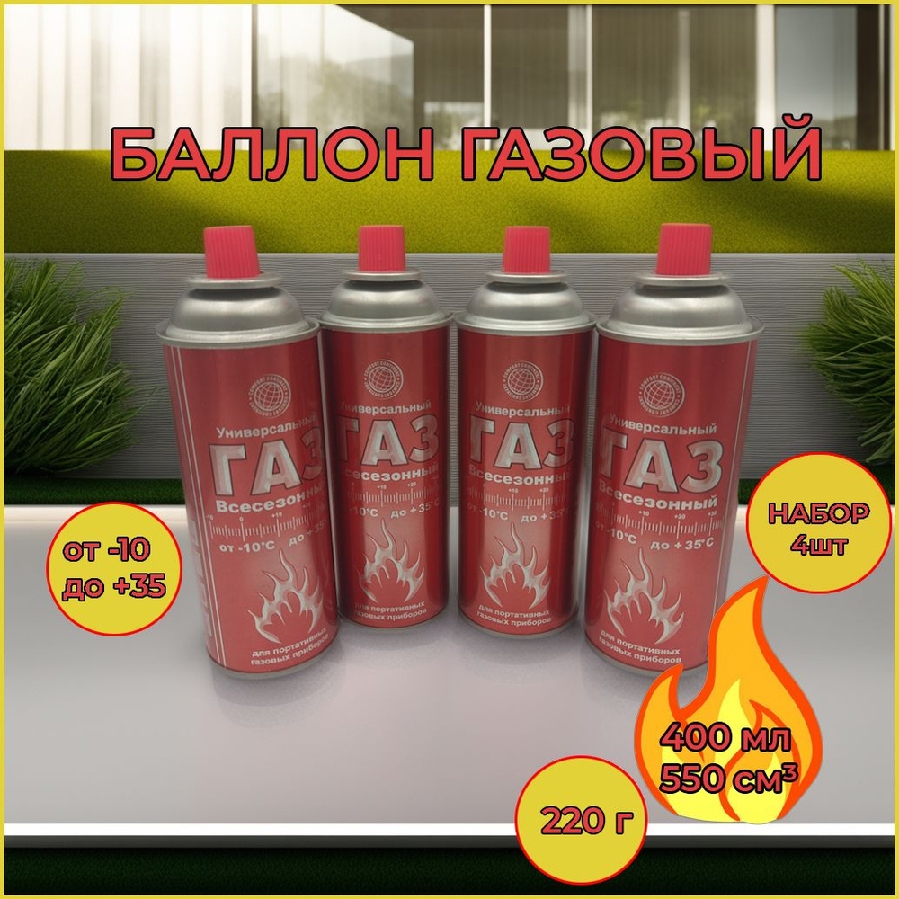Газ универсальный всесезонный "Сибиар" для портативных газовых приборов ...