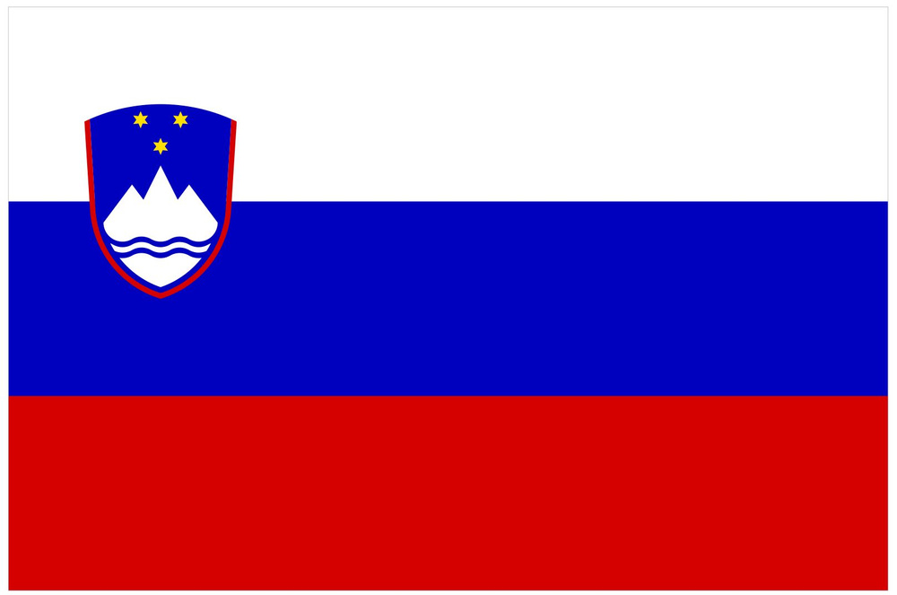 Флаг Словении 90х135 см с люверсами #1