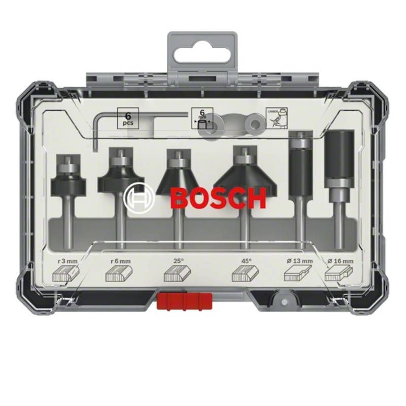 Набор фрез BOSCH 6мм,6шт - купить с доставкой по выгодным ценам в ...