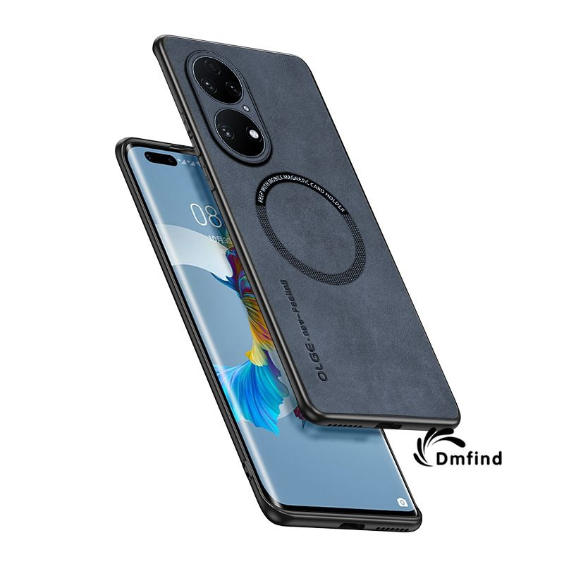 Роскошная кожа MagSafe чехол для Huawei P50 Pro (Хуавей П50 Про ...