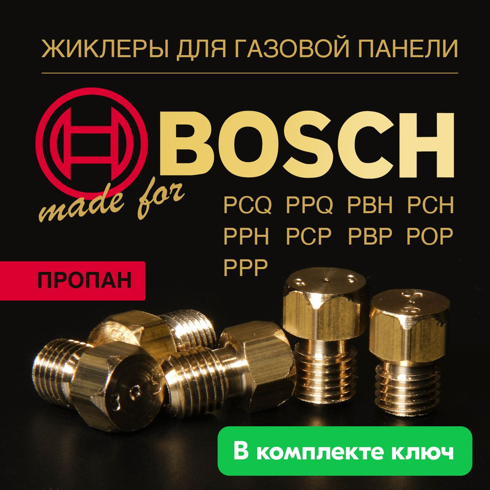 BOSCH панель / Жиклеры (форсунки) для варочной газовой плиты (балонный газ)  - купить с доставкой по выгодным ценам в интернет-магазине OZON (1281101515)