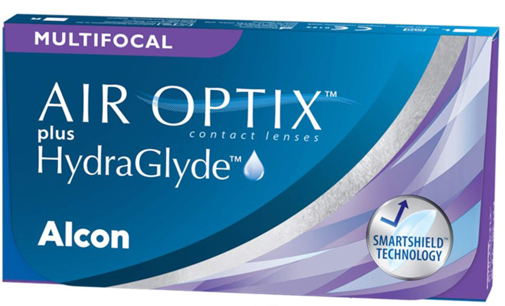 Мультифокальные контактные линзы Alcon Air optix HydraGlyde Multifocal, 3 шт Аддидация High Оптическая #1