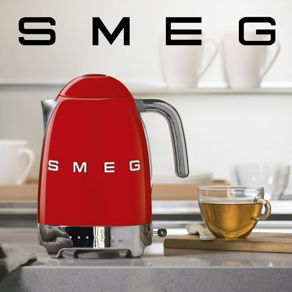 Купить электрический чайник Smeg KLF04, Металл/пластик по низкой цене:  отзывы, фото, характеристики в интернет-магазине Ozon (169546048)