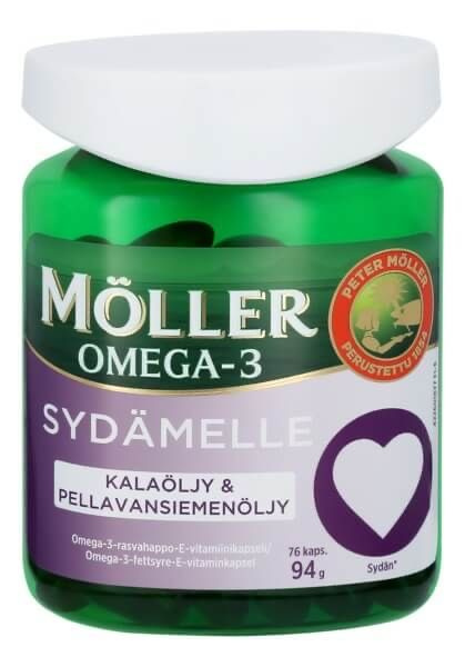 Омега 3 Меллер для сердца Moller Sydamelle Omega-3, 76 капс. купить на ...