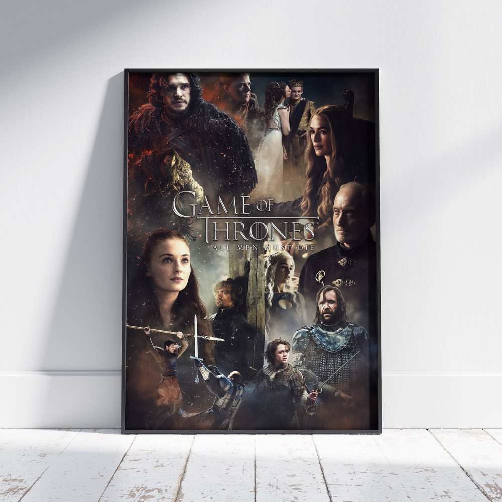 Плакат на стену для интерьера Игра престолов (Общее 10) - Постер по сериалу формата A4 (21х30 см) #1