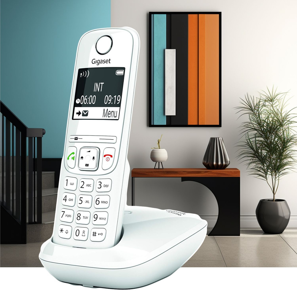 Радиотелефон DECT Gigaset AS690 RUS SYS White