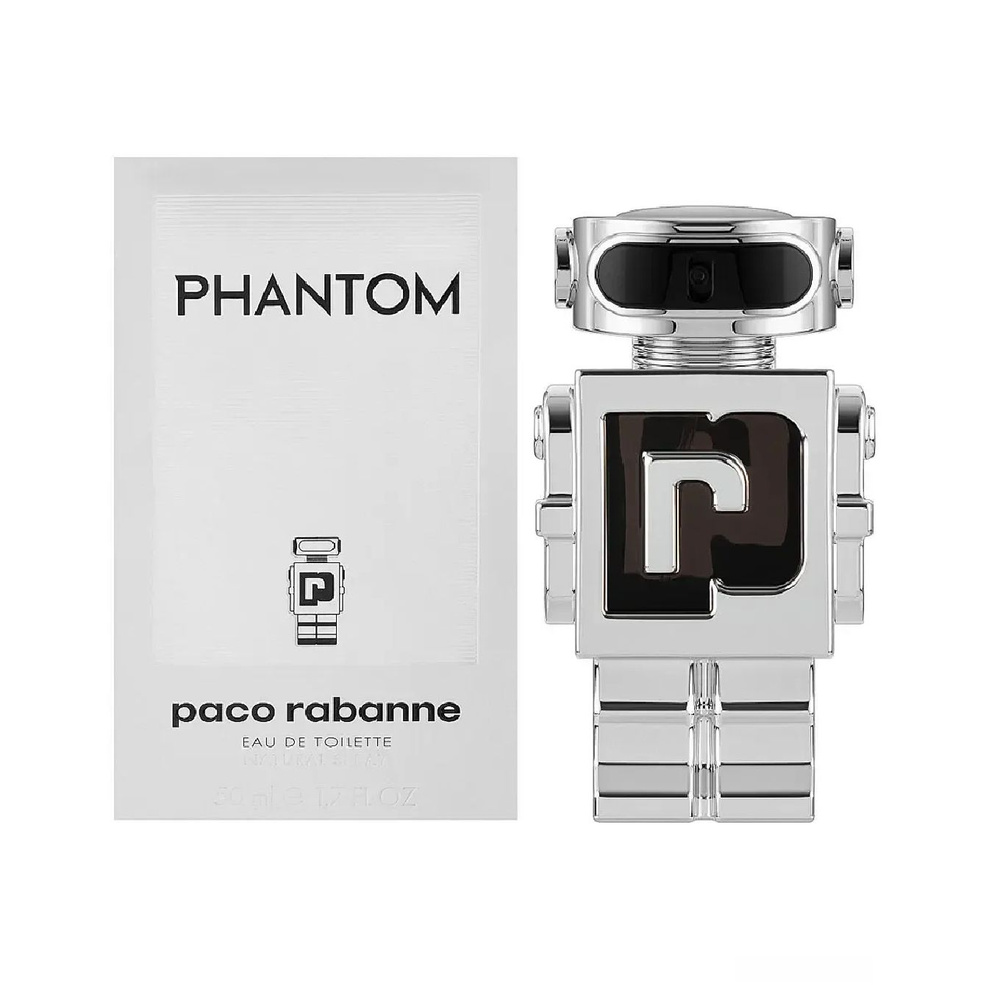 Парфюмерная вода Paco Rabanne Phantom серебряный Пако Рабан Фантом,  Туалетная вода для мужчин, 100 мл Вода парфюмерная 100 мл (1474741342)