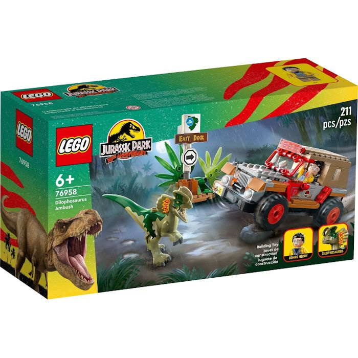 Конструктор Jurassic World LEGO 76958 Засада Дилофозавра #1