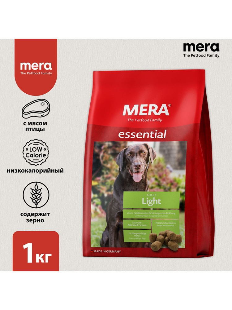 Корм сухой MERA Essential Light, для собак, 1 кг #1
