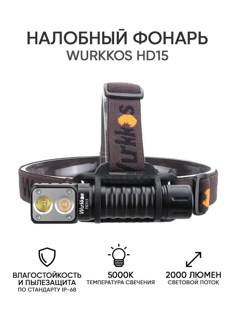 Wurkkos Налобный фонарь - купить с доставкой по выгодным ценам в ...