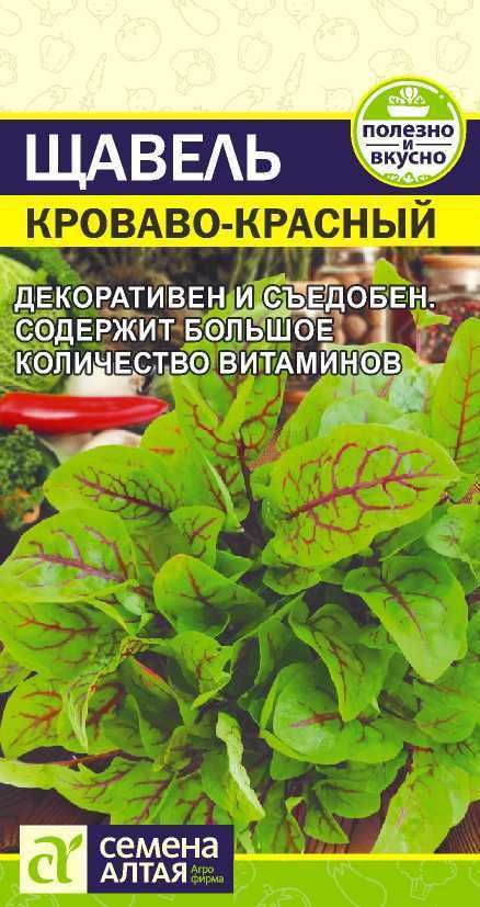 Щавель "Кроваво-Красный" семена Алтая для открытого грунта и теплиц, 0,05 гр  #1