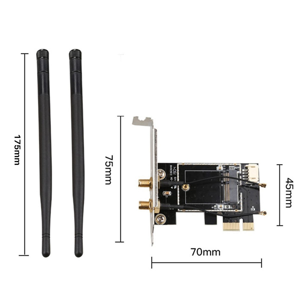 Joy Electronics Карта-конвертер беспроводного адаптера PCI-E X1 в M.2 ...
