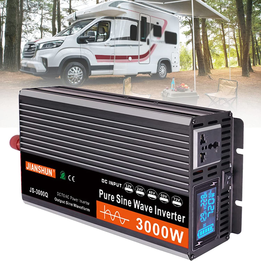 Чистый Синус Автомобильный Инвертор Преобразователь 3000 Вт 12В 24В 48В ...