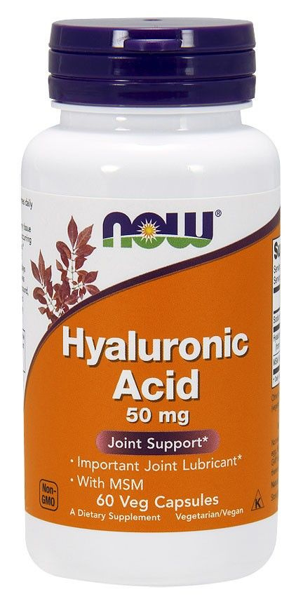 Hyaluronic Acid with MSM NOW (60 вег кап) #1