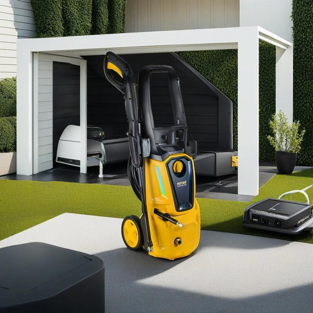 Мойка высокого давления Huter W195-ARV PRO, забор воды из ёмкости, проф ...