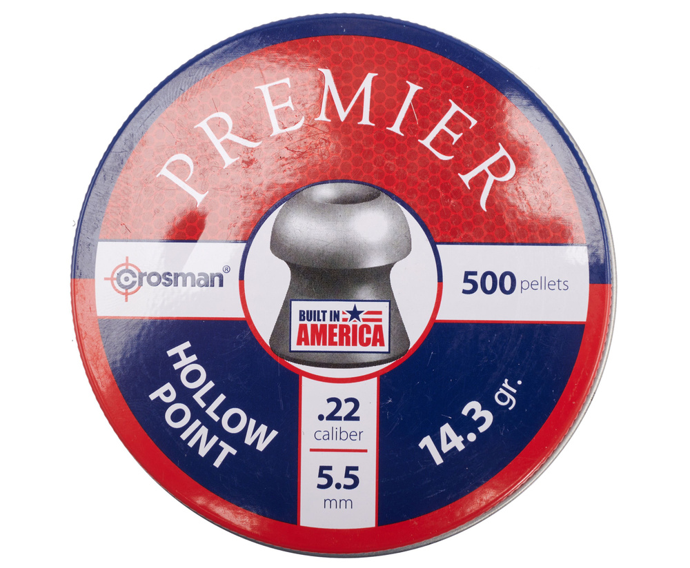 Пули пневматические Crosman Premier Hollow Point Pellets 5.5 мм (500 шт, 0.92 г)  #1