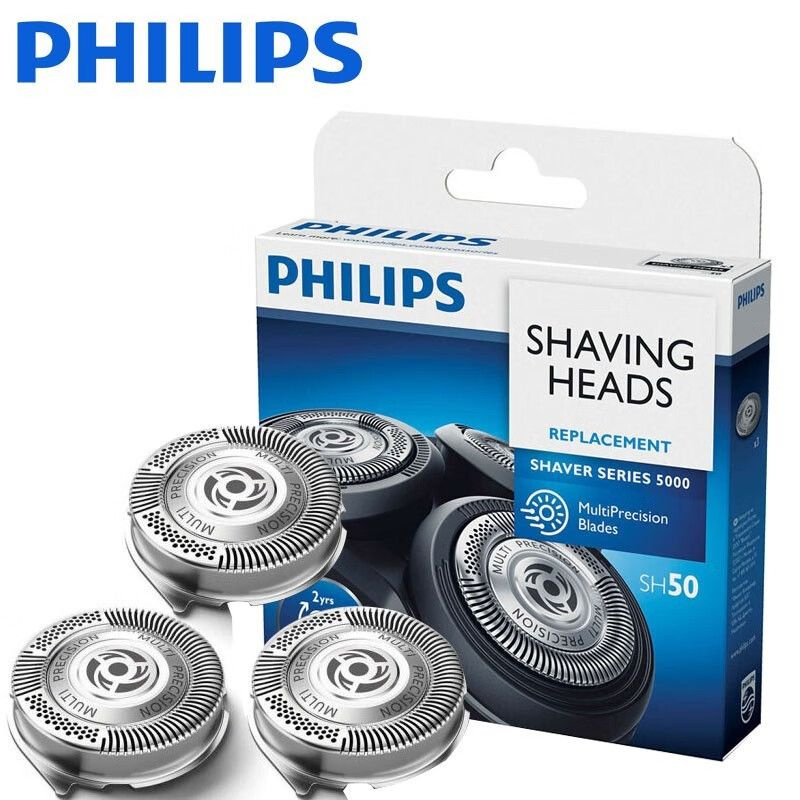 3 шт Сменные ножи-лезвия Philips SH50/51 Подходит для бритв Philips ...