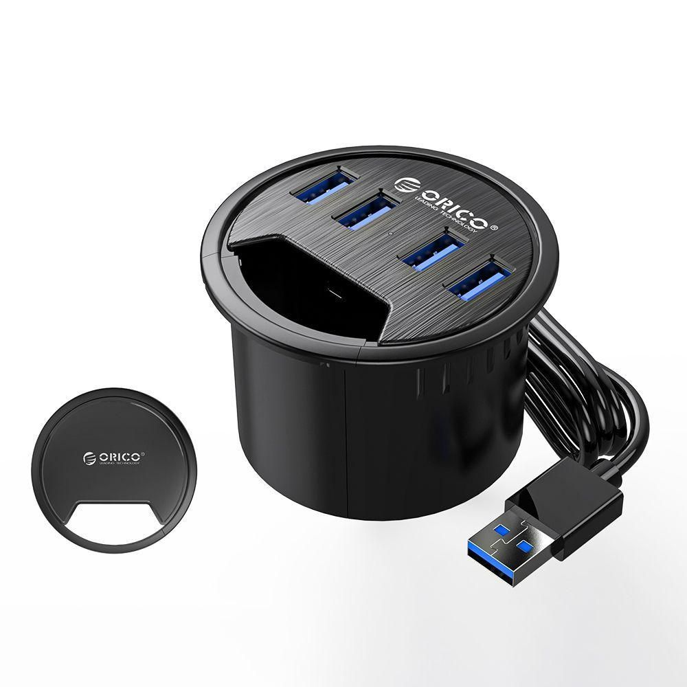 ORICO Desk Grommet USB 3.0 Hub Sound Card Type C Splitter SD TF Dock