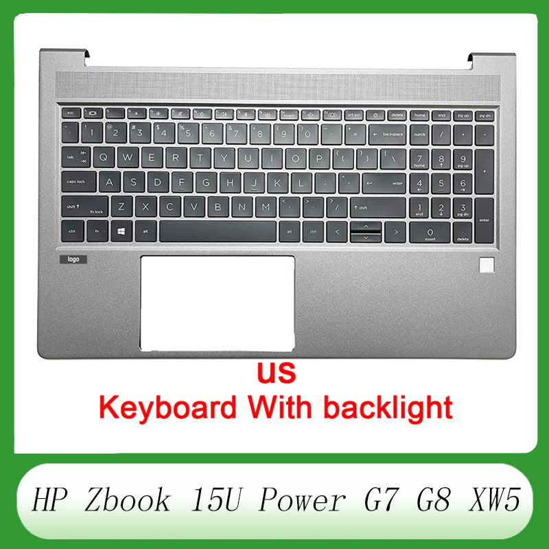 Топкейс для ноутбука верхний корпус Us Клавиатура для Подсветка Hp Zbook 15u Power G7 G8 Xw5 5297