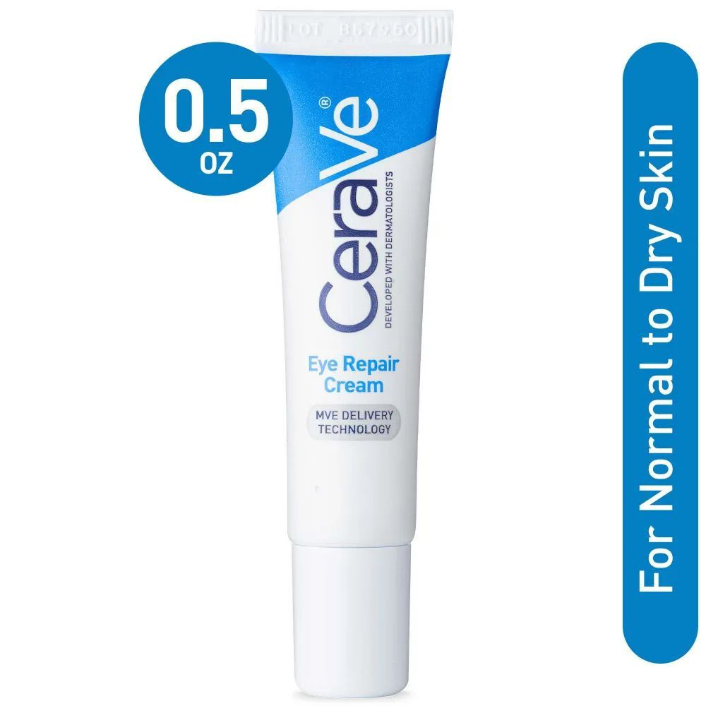 CeraVe Eye Repair Cream Восстанавливающий крем для глаз против темных кругов и отеков, 0,5 унции  #1