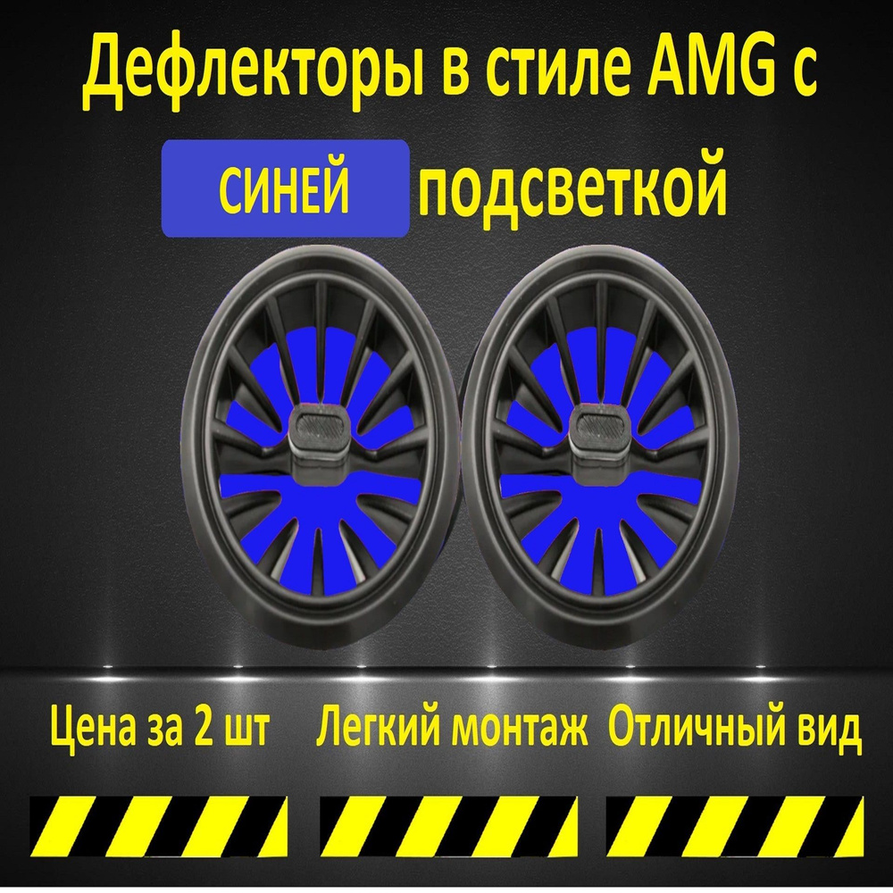 Автомобильный дефлектор сопла воздуховода в стиле АМГ с подсветкой ...